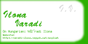 ilona varadi business card